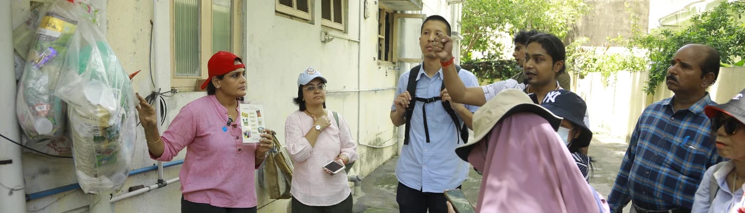 urban ocean summit - field visit to kasturba nagar ptp hook